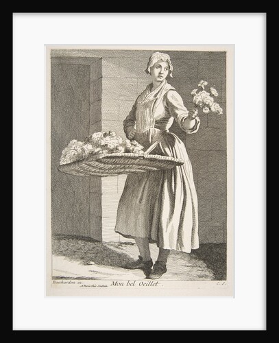 Flower Vendor, 1738 by Caylus