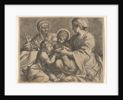 Madonna and Child with Saints Elizabeth and John the Baptist, the…, 1606 by Annibale Carracci