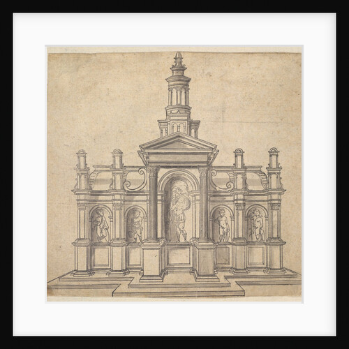 Architecturally-Shaped Tabernacle with a Saint and Four Putti, ca. 1530-49 by Unknown
