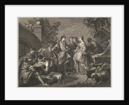 Jacob arrives in Mesopotamia, 18th century by Unknown