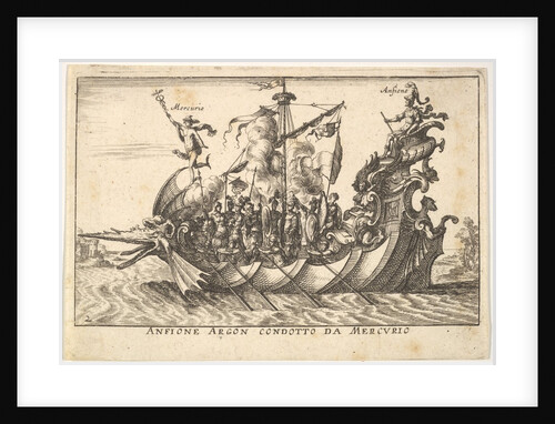 Plate 2: The Argonaut Amphion led by Mercury, with a…, 1664 by Unknown