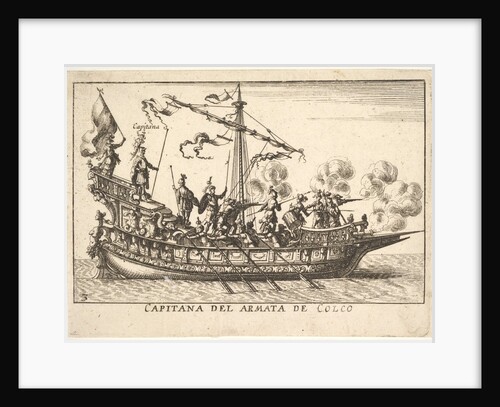 Plate 3: Captain of the army of Chalchis, from the series '…, 1664 by Unknown