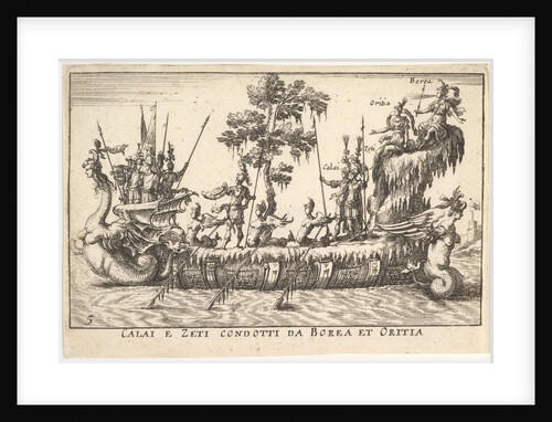 Calais and Zetes led by Boreas and Oreithyia, w…, 1664 by Unknown