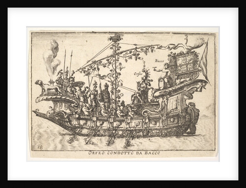 Plate 18: Orpheus led by Bacchus, from the series 'The magnifice…, 1664 by Unknown