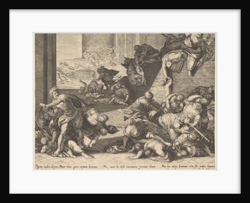 Massacre of the Innocents, reduced and reversed copy after Aegidius Sadeler, 1600?1629 by Unknown