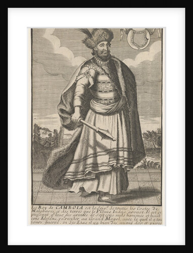 The King of Cambodia standing with a sceptre in his right hand, ca. 1670-1700 by Unknown