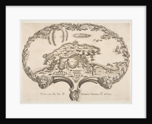 Topographic Plan in the Shape of a Fan by Unknown