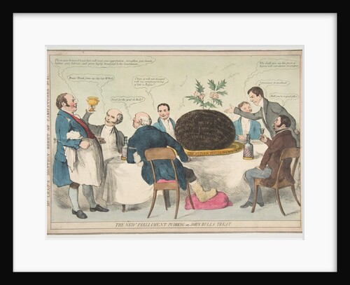 The New Parliament Pudding or John Bull's Treat, ca. 1832 by Unknown