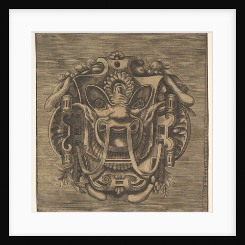 Fantastical Mask with Strapwork, mid-16th century by Unknown