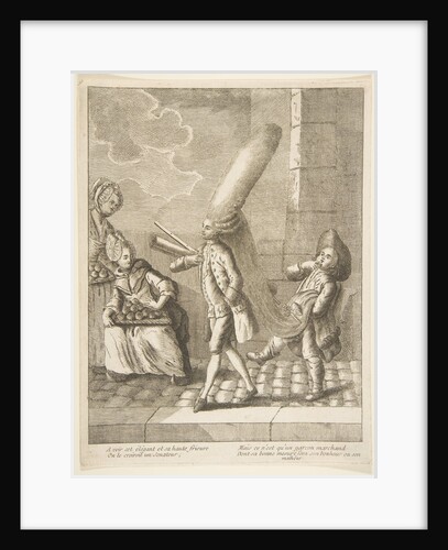 A voir det élégant et sa haute frisure, On le croiroit un Senateur, Mais ce n'est qu'un…, 1720-75 by Unknown