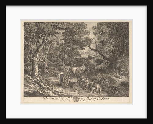 Carts on a Path through the Woods after a painting in the collection of the Duc de Choiseul, 1771 by Unknown