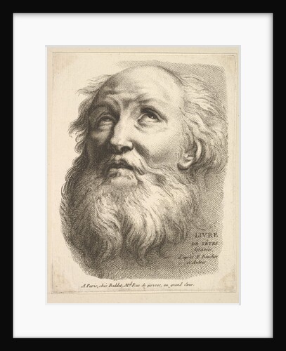 Frontispiece: Head of a Bearded Man, from 'Livre de Têtes Gravées d'apres F. Bouch…, 18th century by Unknown