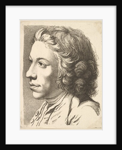 Head of a Man in Profile, from Livre de Têtes Gravées d'apres F. Boucher et Autres…, 18th century by Unknown