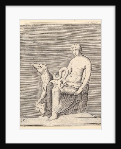 Figure with Pig and Serpent, published ca. 1599-1622 by Unknown