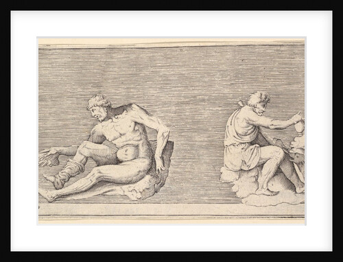 Man with Wing; Man with Vase and Dog, published ca. 1599-1622 by Unknown