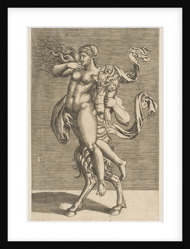 Satyr carrying a nymph restraining her right arm, ca. 1515-1600 by Unknown