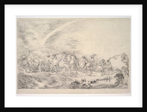 Recruits Going to Join the Regiment, ca. 1715-16 by Jean-Antoine Watteau