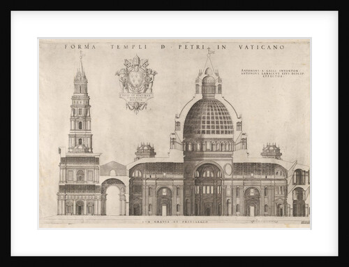 Speculum Romanae Magnificentiae: Design for the Basilica of St. Peter's in the Vatican, 1514 by Unknown
