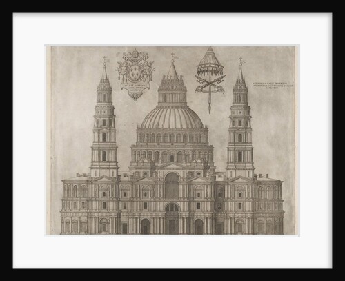 Speculum Romanae Magnificentiae: St. Peter's, 1547 by Unknown
