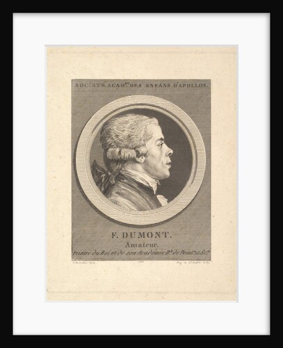 Portrait of François Dumont, 1788 by Augustin de Saint-Aubin