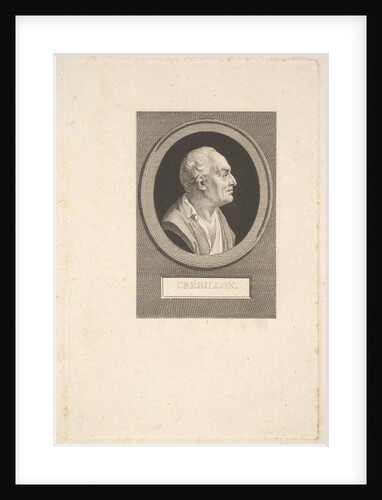 Portrait of Prosper Jolyot de Crébillon, ca. 1802 by Augustin de Saint-Aubin