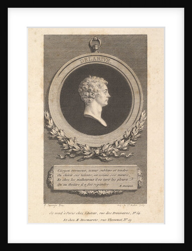 Portrait of De Larive, 1785 by Augustin de Saint-Aubin