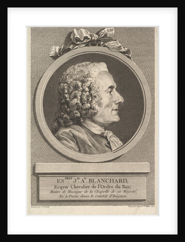 Portrait of Esprit-Joseph-Antoine Blanchard, 1767 by Augustin de Saint-Aubin