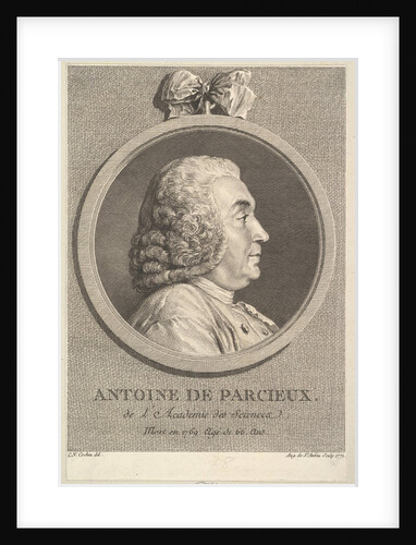 Portrait of Antoine de Parcieux, 1771 by Augustin de Saint-Aubin