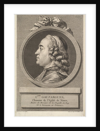 Portrait of Charles Gauzargues, 1767 by Augustin de Saint-Aubin