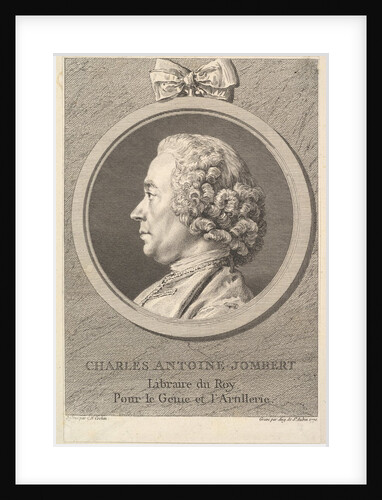 Portrait of Charles-Antoine Jombert, 1770 by Augustin de Saint-Aubin