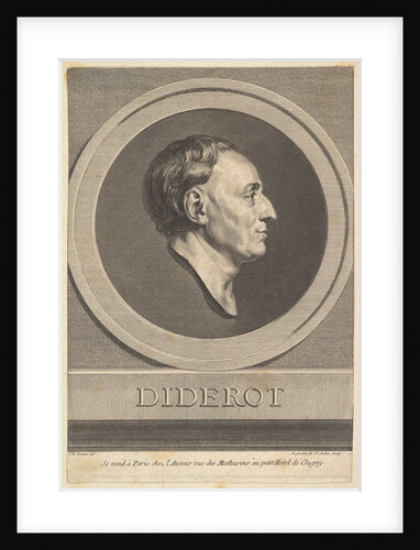 Portrait of Denis Diderot, 1766 by Augustin de Saint-Aubin
