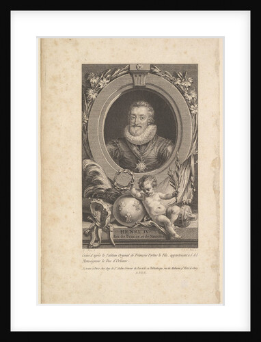 Portrait of Henri IV, 1777 by Augustin de Saint-Aubin