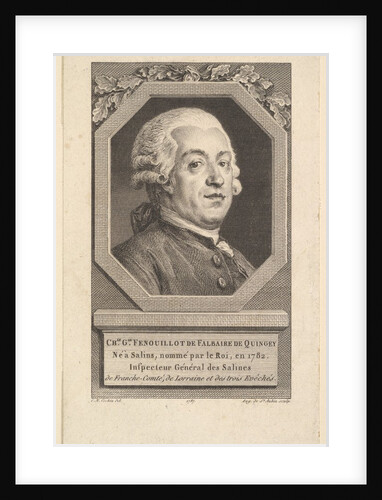 Portrait of Charles George Fenouillot de Falbaire de Quingey, 1787 by Augustin de Saint-Aubin