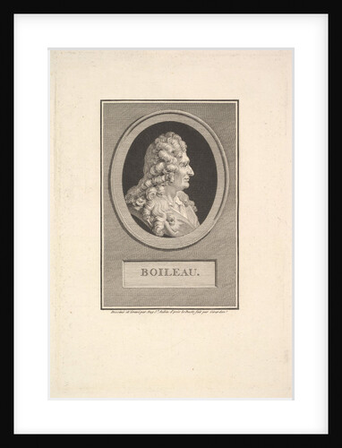 Portrait of Despréaux Nicolas Boileau, 1800 by Augustin de Saint-Aubin