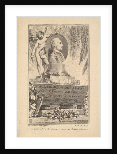 Portrait of Pierre Laurent de Belloy, ca. 1765 by Augustin de Saint-Aubin