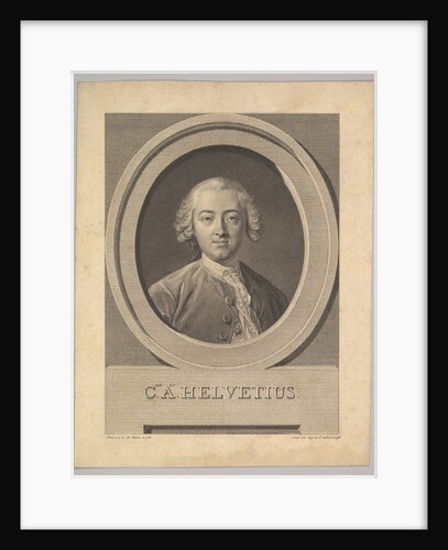 Portrait of Claude Adrien Helvétius, 1772 by Augustin de Saint-Aubin