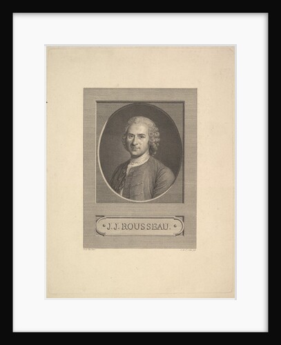 Portrait of Jean-Jacques Rousseau, 1777 by Augustin de Saint-Aubin