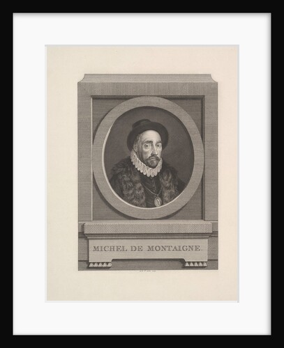 Portrait of Michel de Montaigne, 1774 by Augustin de Saint-Aubin