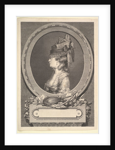 Portrait of Adrienne-Sophie Marquise de ***, 1779 by Augustin de Saint-Aubin