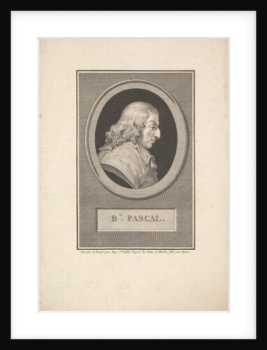 Portrait of Blaise Pascal, 1802 by Augustin de Saint-Aubin
