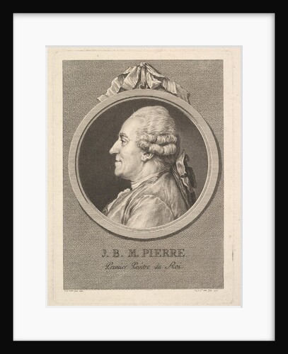 Portrait of Jean-Baptiste-Marie Pierre, 1775 by Augustin de Saint-Aubin