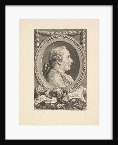 Portrait of Jean Monnet, 1765 by Augustin de Saint-Aubin