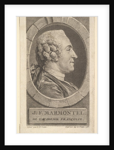 Portrait of Jean-Francoise Marmontel, 1765 by Augustin de Saint-Aubin