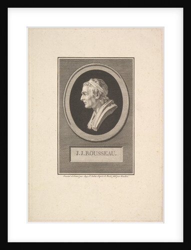 Portrait of J. J. Rousseau, 1801 by Augustin de Saint-Aubin