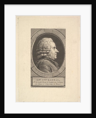 Portrait of Guillaume-Thomas Raynal, 1773 by Augustin de Saint-Aubin