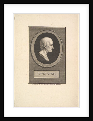 Portrait of Voltaire, 1801 by Augustin de Saint-Aubin