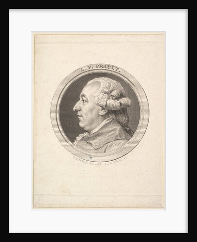 Portrait of L. F. Prault, 1787 by Augustin de Saint-Aubin