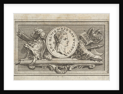 Medal with Portrait of Caligula in the 6th Book, from Tibère ou les six premi…, published in 1768 by Augustin de Saint-Aubin