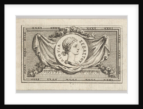 Medal with Portrait of Livy in the 5th Book, from Tibère ou les six premiers …, published in 1768 by Augustin de Saint-Aubin