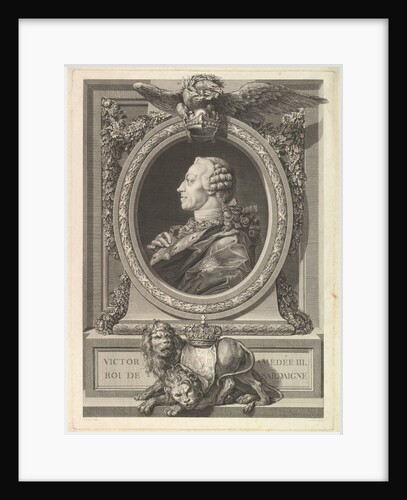 Portrait of Victor Amadeus III, King of Sardinia, 1777 by Augustin de Saint-Aubin